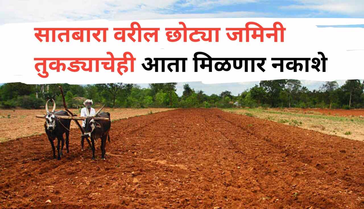 सातबारा वरील छोट्या जमिनींच्या नकाशे मिळवणे आता होईल...