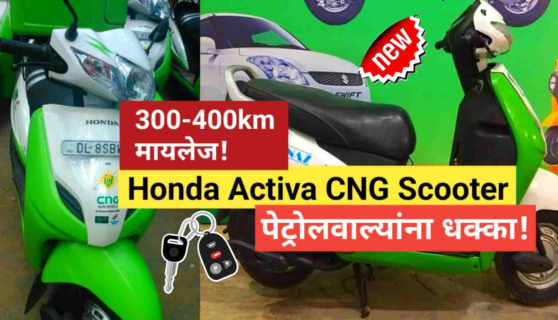 Honda Activa CNG – पेट्रोलवाल्यांना धक्का, आता स्कूटर...
