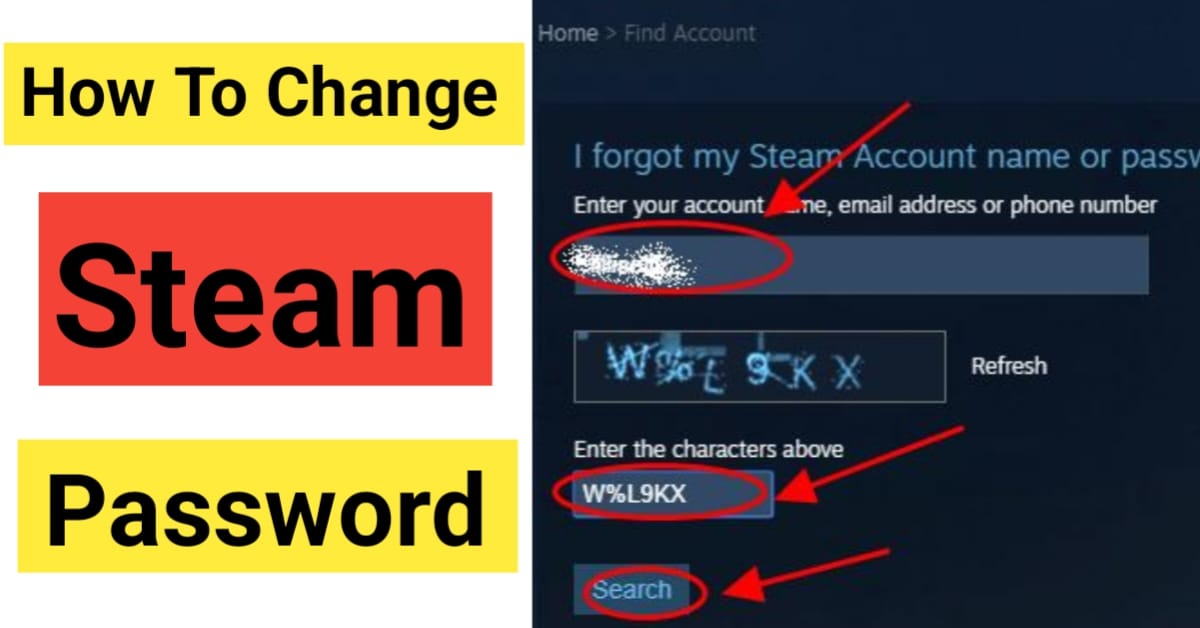 How to Change Steam Password