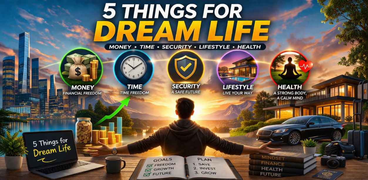 5 Things for Dream Life: आपल्या ड्रीम लाईफसाठी या 5 गोष्टी का खूप महत्वाच्या आहेत? (Simple Guide 2026)
