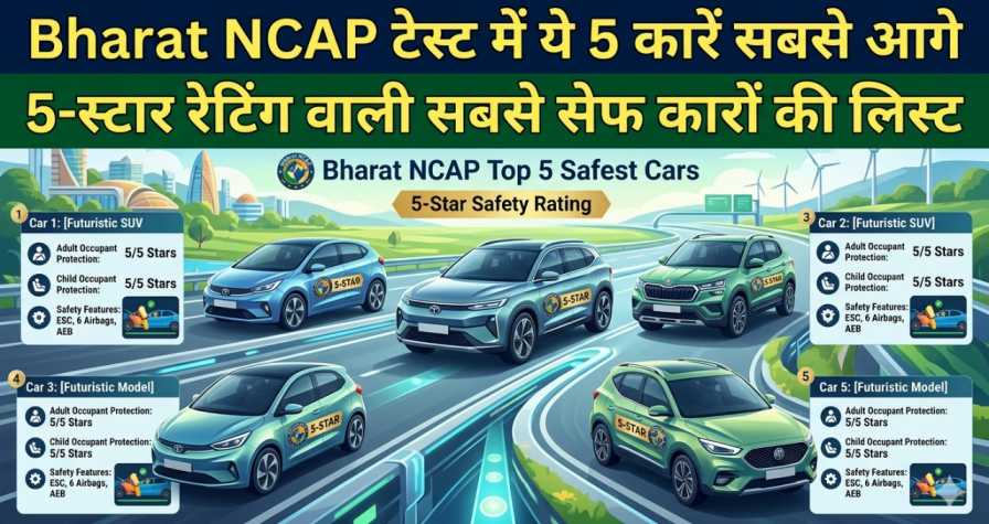 Bharat NCAP 5 Star Cars: गाड़ी खरीदने से पहले जरूर देखें Bharat NCAP में 5-स्टार पाने वाली 5 सबसे सुरक्षित कारें