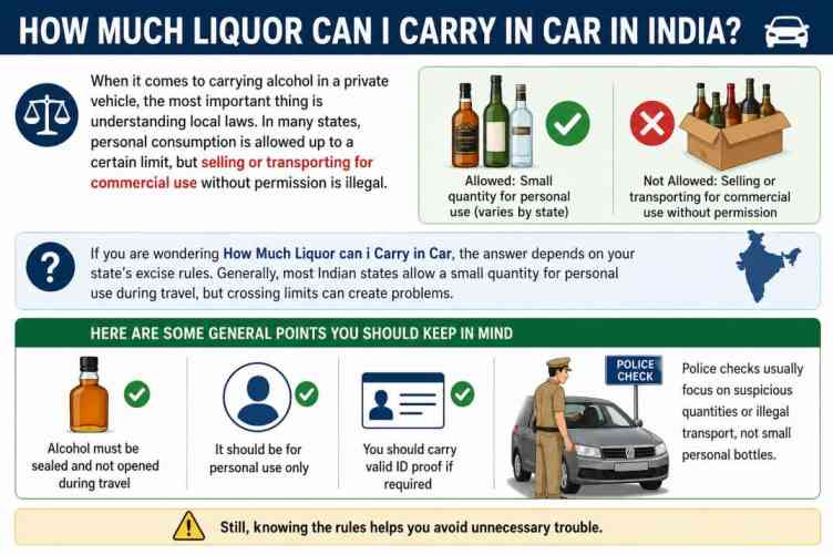 How Much Liquor Can I Carry in Car Without Trouble? Complete Legal Guide You Must Know