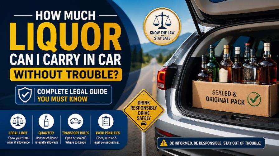 How Much Liquor Can I Carry in Car Without Trouble? Complete Legal Guide You Must Know