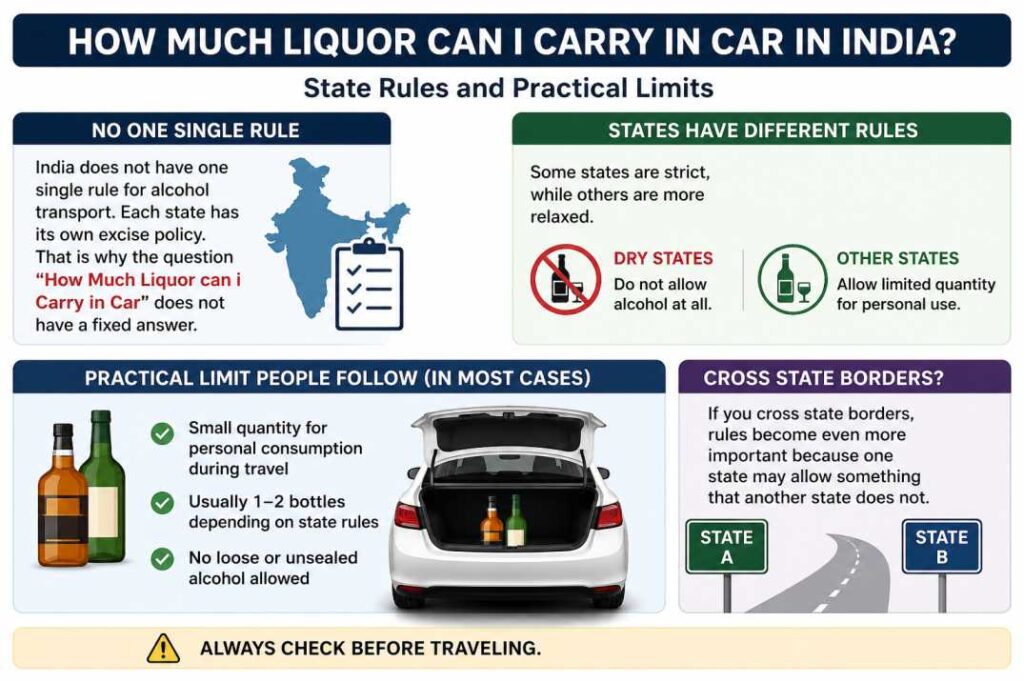 How Much Liquor Can I Carry in Car Without Trouble? Complete Legal Guide You Must Know