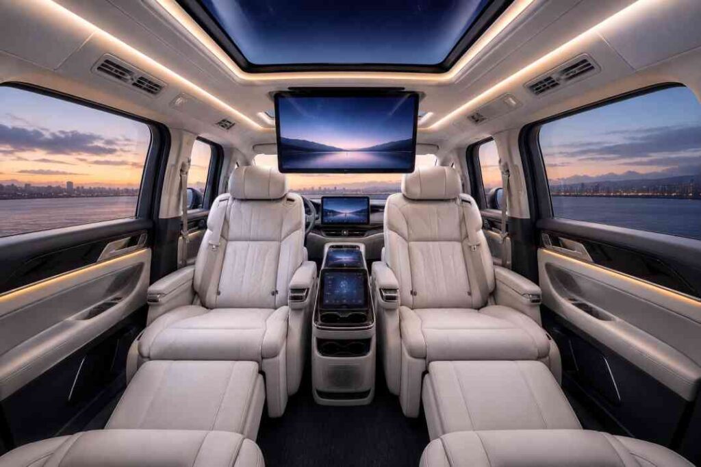 फक्त 17 मिनिटांत 80% चार्ज! ही Luxury Electric MPV पाहून लोक थक्क!