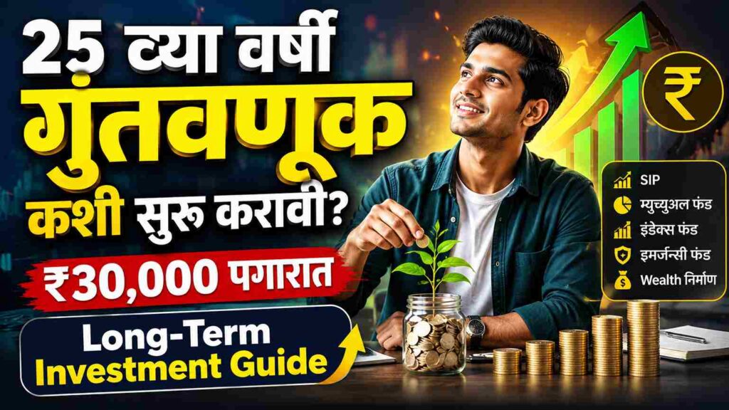 25 व्या वर्षी गुंतवणूक कशी सुरू करावी? महिन्याला ₹30,000 पगारात दीर्घकालीन संपत्ती निर्माण करण्याचा मार्ग