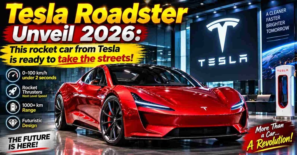 Tesla Roadster Unveil 2026: This rocket car from Tesla is ready to take the streets!